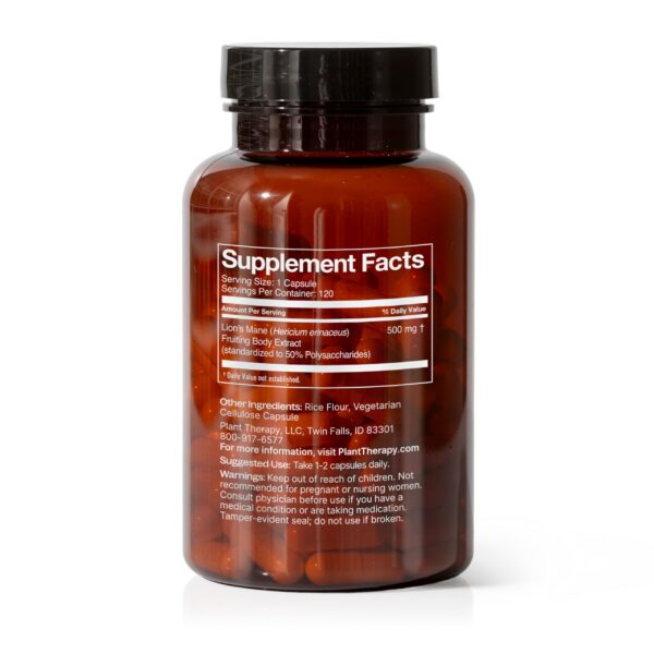 Version 1.0.0 Envase de cápsulas de Melena de León de Plant Therapy