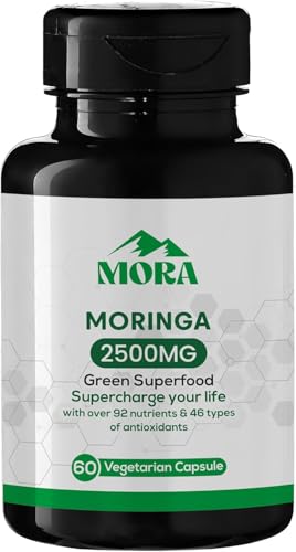 Envase cápsulas Moringa Oleifera MORA verde 60 unidades