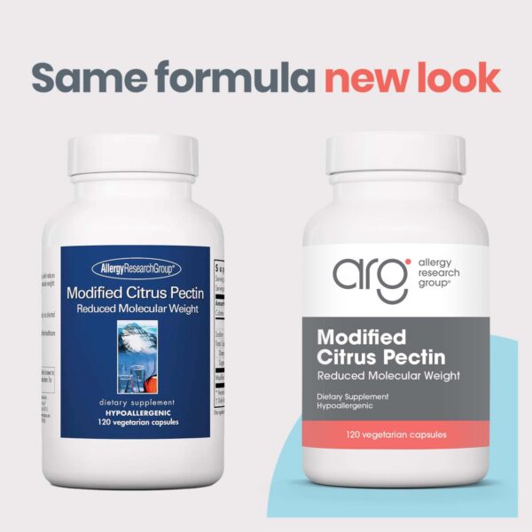 Envase cápsulas pectina cítrica modificada vegetarianas