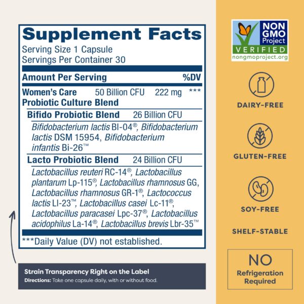 Version 1.0.0 Envase Cápsulas Probióticas Renew Life Apoyo Vaginal