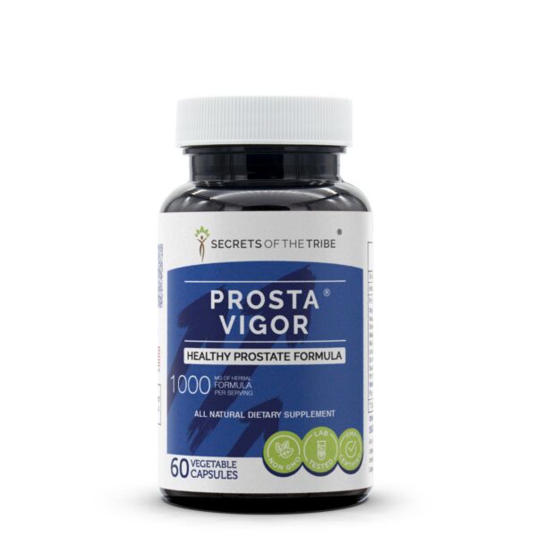 Envase de cápsulas Prosta Vigor fórmula para próstata