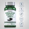 Envase y cápsulas Shilajit 2000mg sin gluten