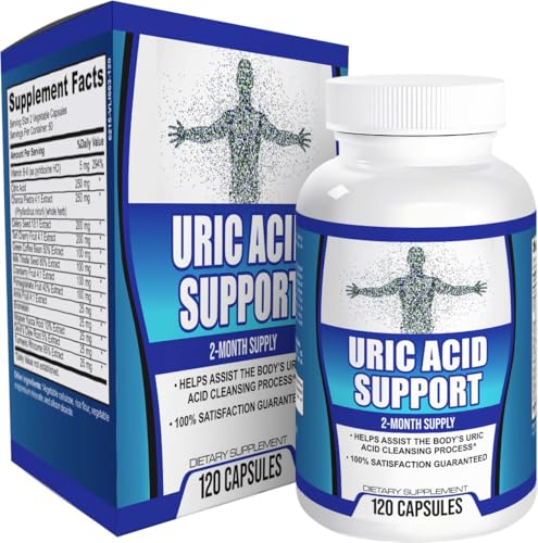 Envase de cápsulas suplemento limpieza ácido úrico URIC Acid Cleanse