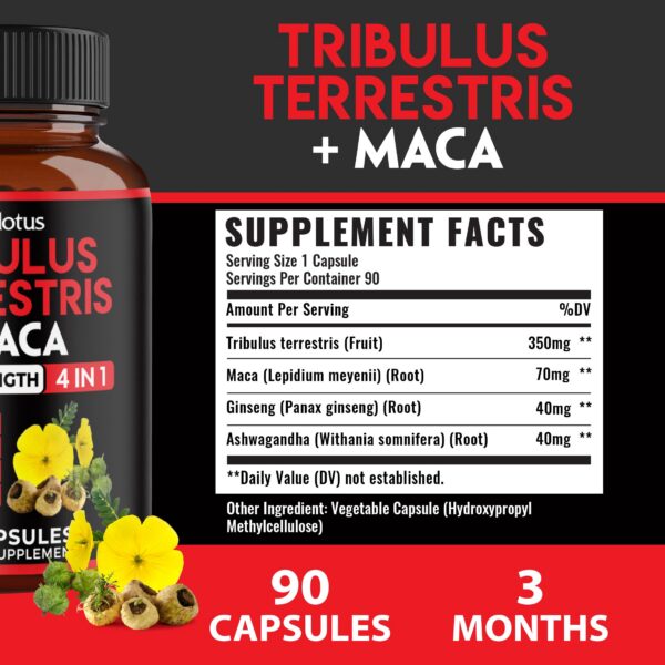 Envase cápsulas Tribulus Terrestris Zolotus 90 unidades