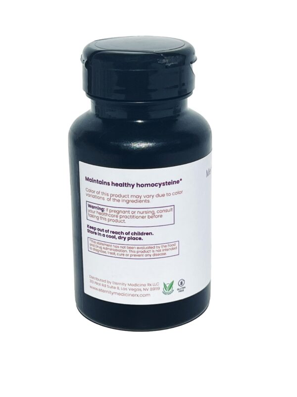 Envase de cápsulas veganas Eternity Medicine.