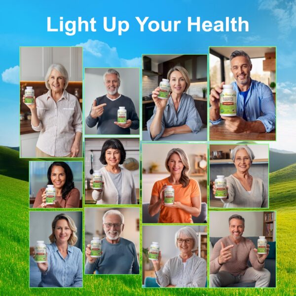 Version 1.0.0 Vista lateral del envase con cápsulas vegetales para apoyo articular