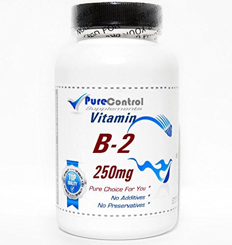 Envase cápsulas vitamina b-2 250 mg purecontrol supplements