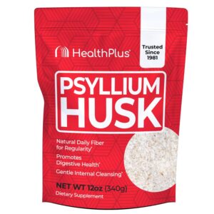 Version 1.0.0 Envase cáscara de psyllium Health Plus 12 oz