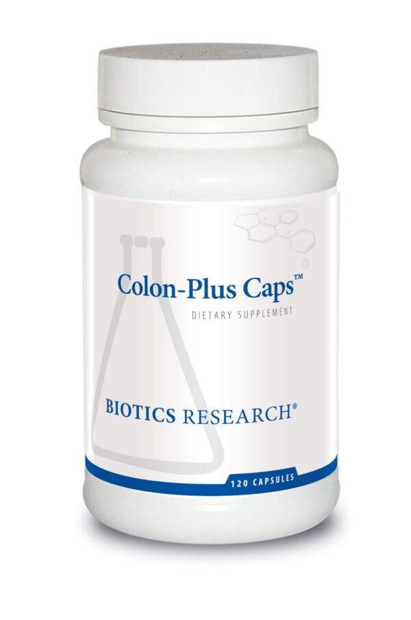 Envase de Colon Plus 120 cápsulas Biotics Research