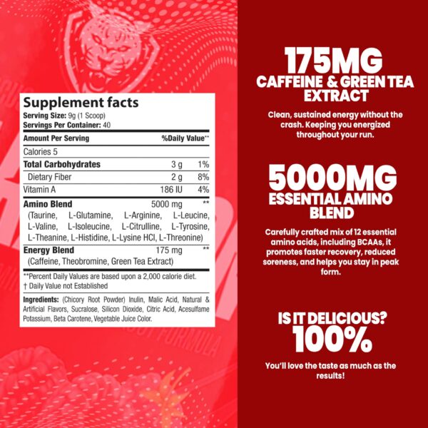 Envase junto a cucharada de polvo