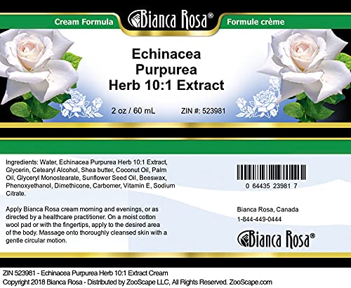 Detalle del empaque crema Bianca Rosa Echinacea Purpurea