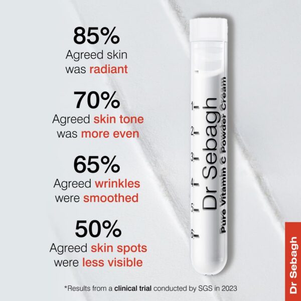 Envase crema vitamina c antiarrugas Dr Sebagh rostro