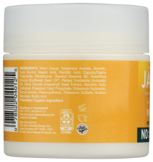 Envase crema vitamina E Jason 25000 iu para piel sana