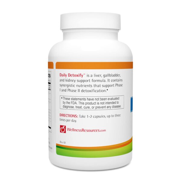 Envase Daily Detoxify con silimarina y más 90 cápsulas