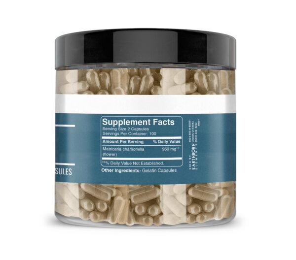 Envase de Earthborn Elements extracto manzanilla pura 200 cápsulas