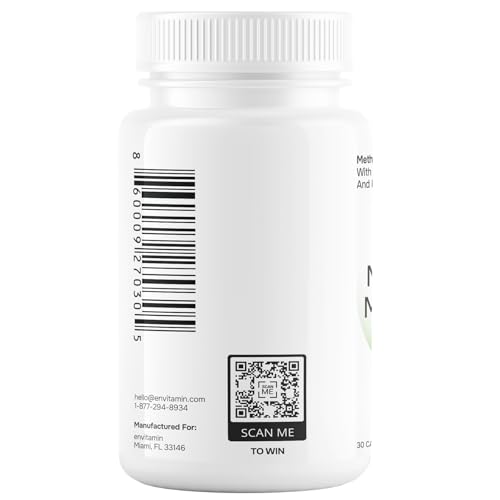 Envase envitamin multivitamínico metilado vista lateral
