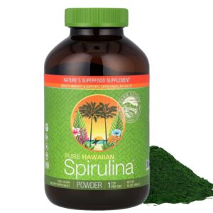 Envase espirulina havaiana pura Nutrex Hawaii 16 onzas
