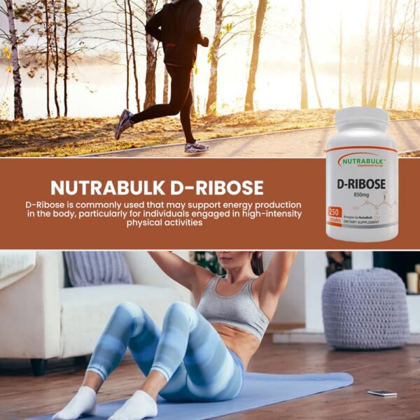 Envase y etiquetas Nutrabulk D-Ribosa suplemento energético