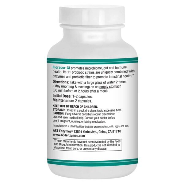 Version 1.0.0 Envase Floracor para salud digestiva etiqueta
