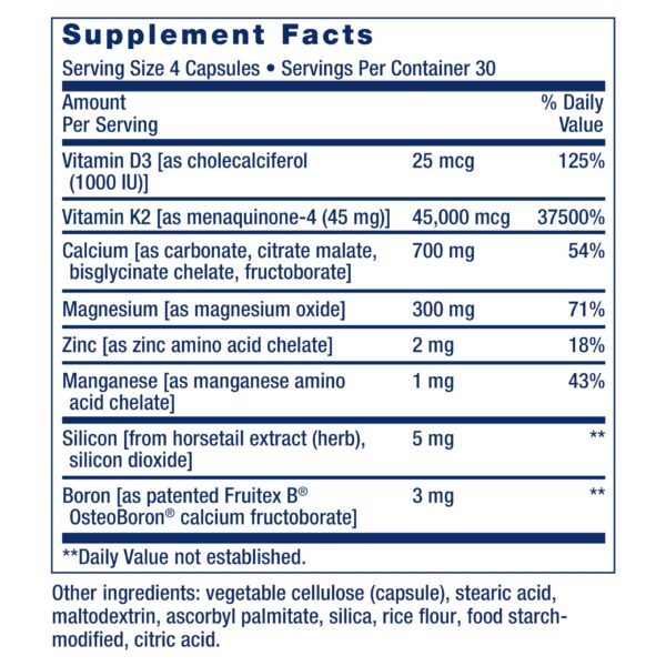 Envase frontal de Bone Restore Elite Life Extension