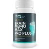 Version 1.0.0 Envase frontal Brain Memo Max Pro Plus suplemento cerebral