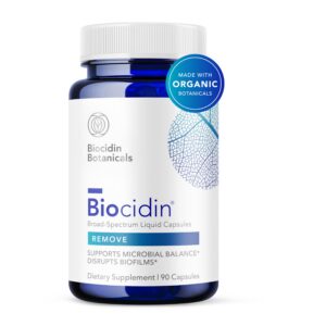 Version 1.0.0 Envase frontal cápsulas Biocidin para detox intestinal