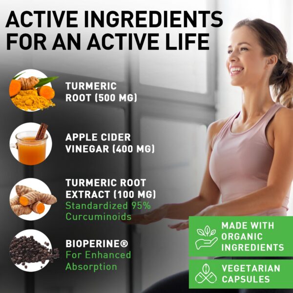 Envase frontal cápsulas cúrcuma jengibre y vinagre sidra