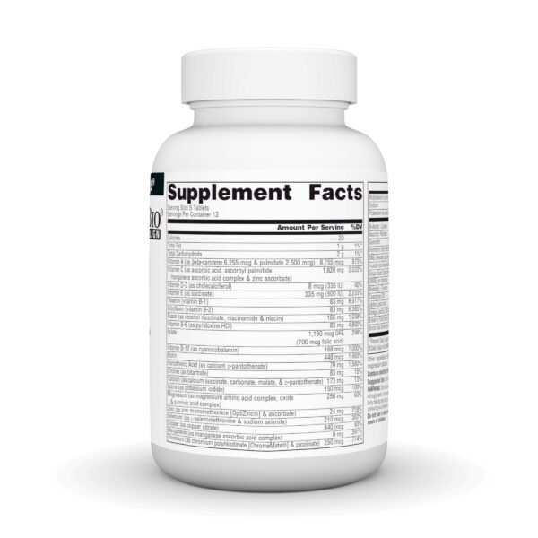 Envase frontal Elan Vital multivitamínico Source Naturals 60 tabs