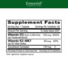Cápsulas de vitamina D3+K2 y magnesio Emerald Labs