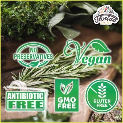 Envase frontal de gotas de valeriana FLORIDA HERBS 2 fl oz