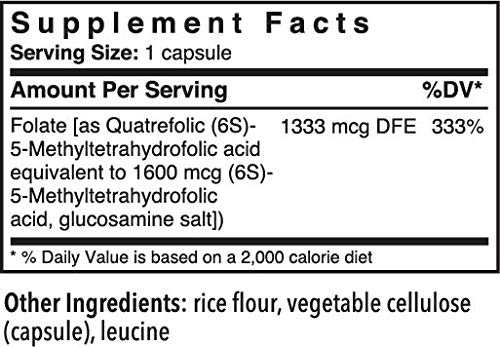 Envase frontal Patient One Q-Folate 800mcg 60 cápsulas