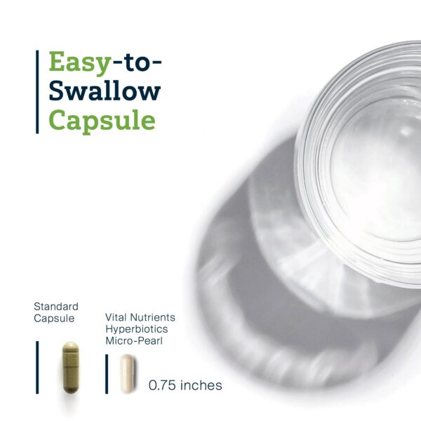 Envase frontal de probiótico Hyperbiotics para mujeres y hombres