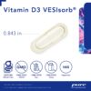 Envase frontal Pure Encapsulations vitamina D3 VESIsorb