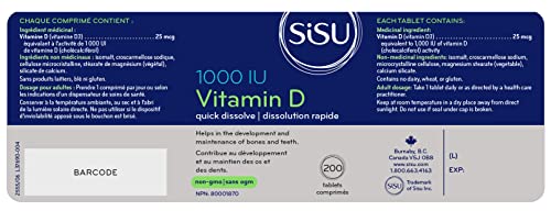 Version 1.0.0 Envase frontal de SISU vitamina d 1000 ui tamaño familiar
