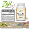 Envase frontal suplementos vitamina D-3 5000 UI Zen