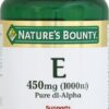 Envase frontal Vitamin E 1000 IU Nature's Bounty