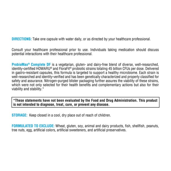 Envase frontal XYMOGEN suplemento probiótico 45 mil millones UFC