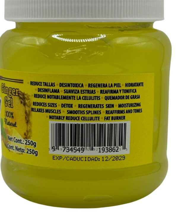 Version 1.0.0 Envase gel natural reafirmante con jengibre y canela 250 gramos