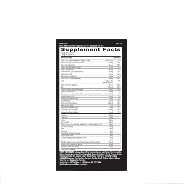 Envase GNC Mega Men Sport 180 tabletas multivitamínico