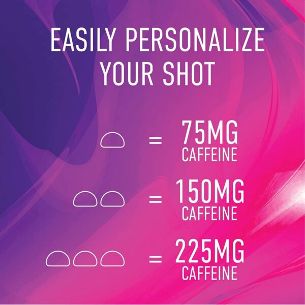 Envase gominolas energéticas GummiShot planta cafeína saúco