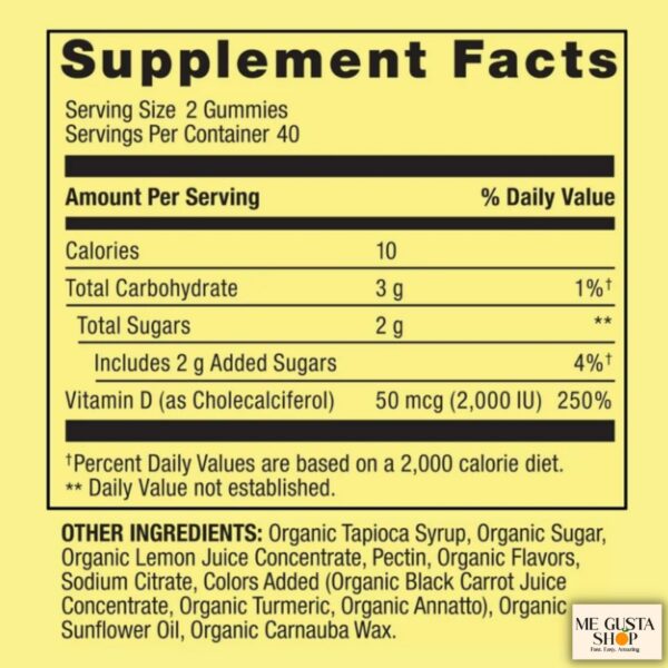 Envase Gominolas Vitamina D3 Fortalecedor Huesos