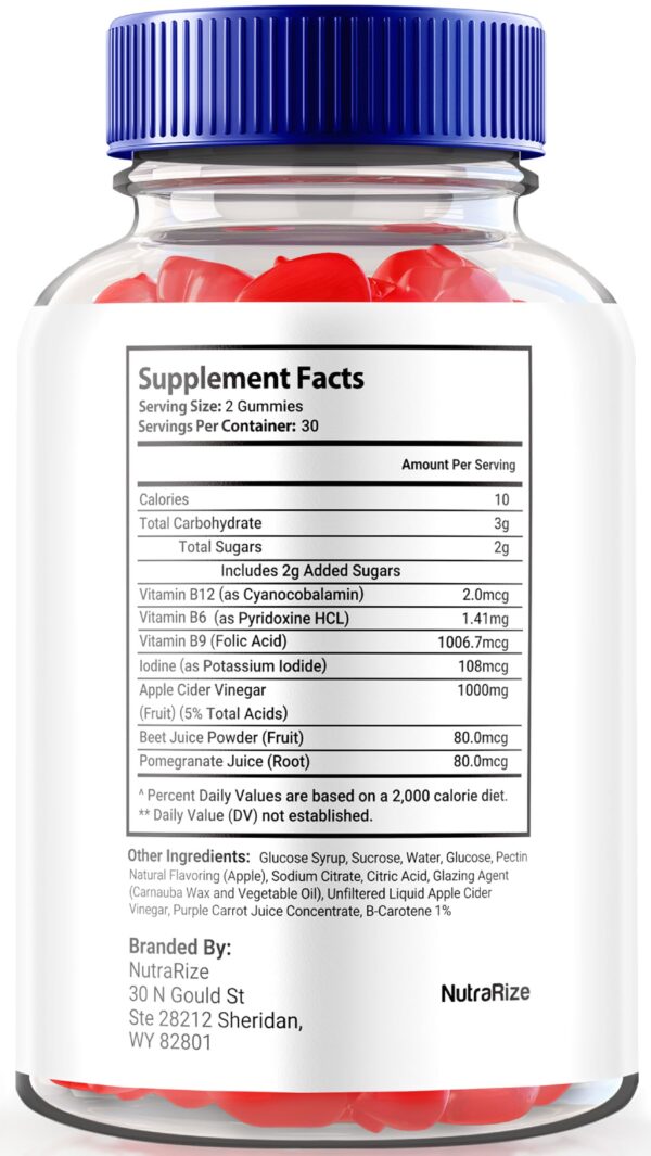 Envase gomitas MicroBio Keto ACV apoyo dieta cetogénica