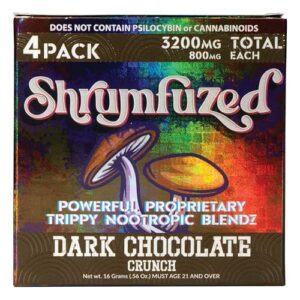 Envase de gomitas nootrópicas Shrumfuzed con mezcla de hongos