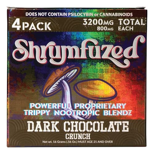Envase de gomitas nootrópicas Shrumfuzed con mezcla de hongos
