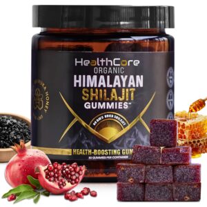 Version 1.0.0 Envase de gomitas orgánicas NutraHeights con shilajit.