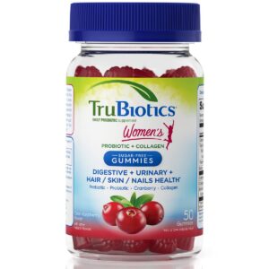 Version 1.0.0 Envase de gomitas probióticas TruBiotics para mujer 50 unidades
