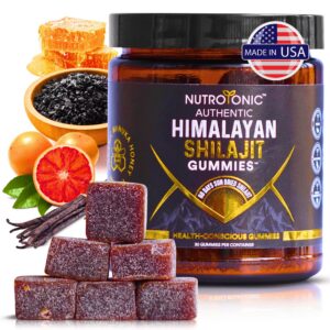 Envase de gomitas SHILAJIT orgánicas NutroTonic 30 unidades