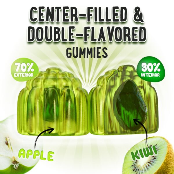 Gomitas con sabor dual vitamina D3 K2 para todas las edades