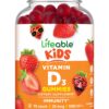 envase gomitas vitamina d3 para niños sabor fresa lifeable