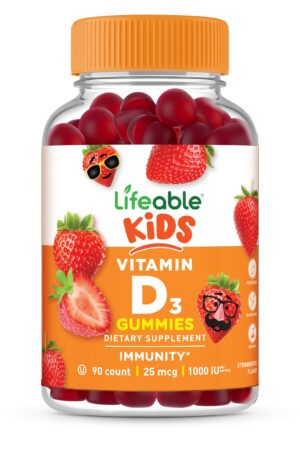 Version 1.0.0 envase gomitas vitamina d3 para niños sabor fresa lifeable
